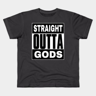 Straight OUTTA Gods - Back Kids T-Shirt